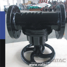 Cast Iron Body Rubber Lining Through Type Diaphragm Valve